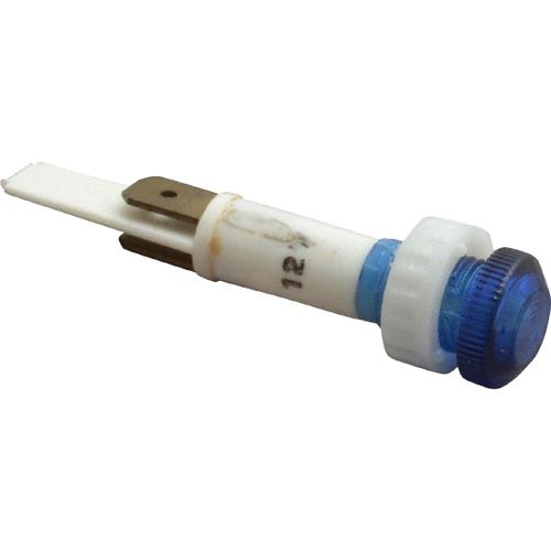 Main product image of 12V Blue Round Lens Indicating Light w/ Blade Terminals, 114878