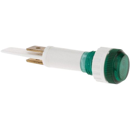 Main product image of 12V Green Round Lens Indicating Light w/ Blade Terminals, 114879