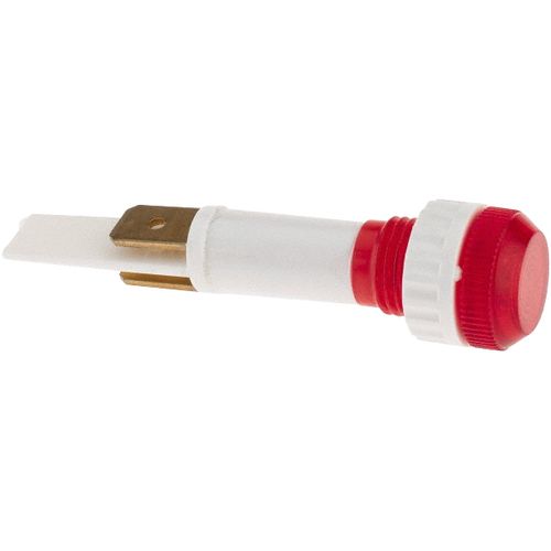 Main product image of 12V Red Round Lens Indicating Light w/ Blade Terminals, 114880