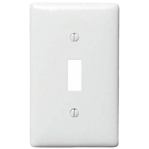 Main product image of 1-Gang Toggle Switch Wall Plate, White, P1W