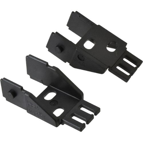 Main product image of 1.42" W x 0.94" H Steel Zipper Cable Carrier Mounting Brackets (Set of 2), 102-12PZB
