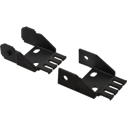 Main product image of 1.93" W x 0.94" H Steel Zipper Cable Carrier Mounting Brackets (Set of 2), 103-12PZB