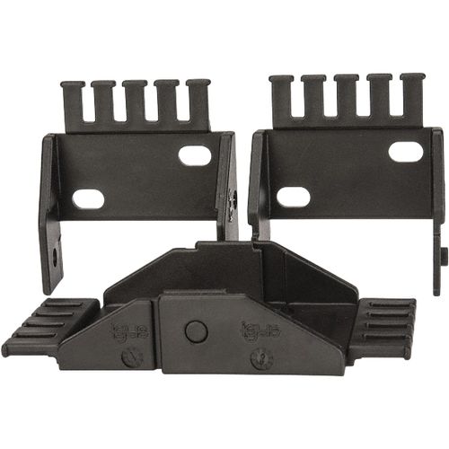 Main product image of 2.4" W x 0.94" H Steel Zipper Cable Carrier Mounting Brackets (Set of 2), 104-12PZB