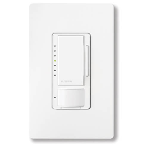 Main product image of Maestro LED+ Motion Sensor Dimmer Switch, 150W LED, 120V, Single Pole/Multi-Location, MSCL-OP153MH-WH, White
