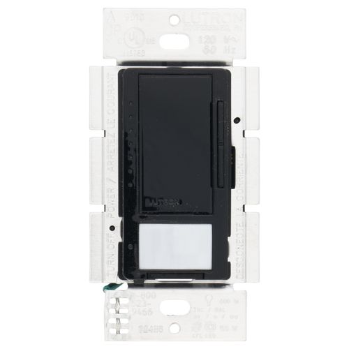 Main product image of Maestro LED+ Dimmer and Vacancy Sensor, 1 Pole and Multi-Location (Black)