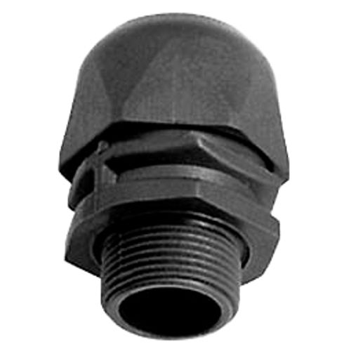 Main product image of 3/8" Straight Black Nylon Liquidtight Connector w/ Plastic Thread, 83511850