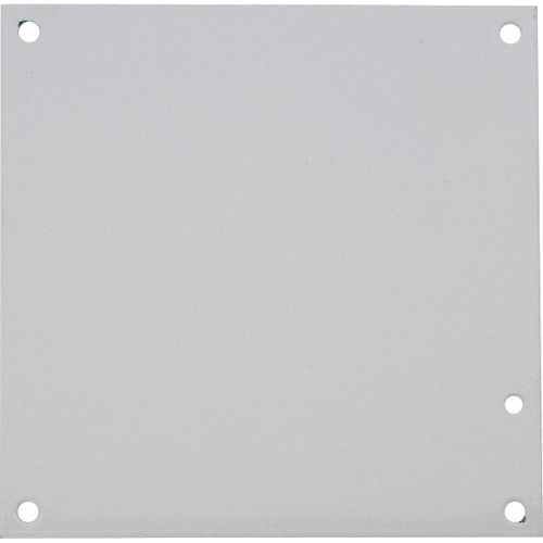 Main product image of 6-1/4" x 6-1/4" Powder-Coated Electrical Enclosure Nonperforated Panel, A8N8P