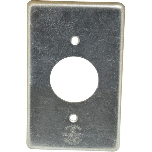 Main product image of 1-Gang Steel Small-Round Receptacle Device Box Cover, FS-1-SRCS