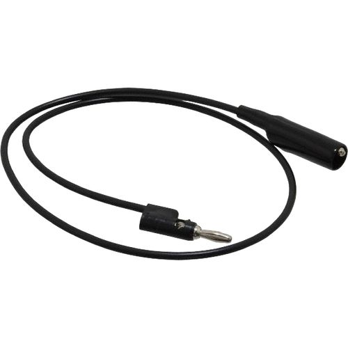 Main product image of 24" Black Alligator Clip to Multi-Stacking Banana Plug Patch Cord, 1166-24-0