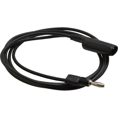 Main product image of 60" Black Alligator Clip to Multi-Stacking Banana Plug Patch Cord, 1166-60-0