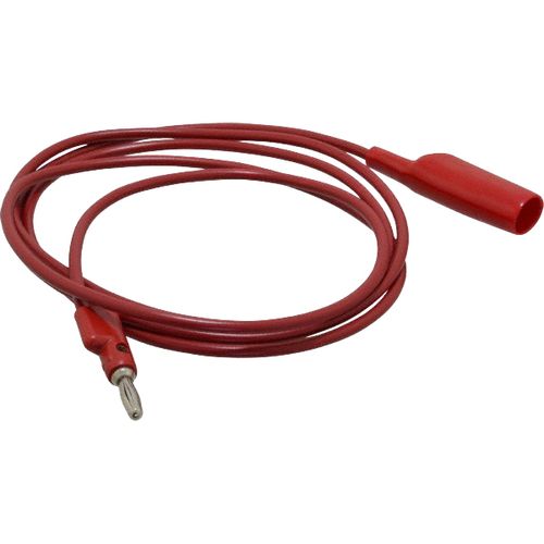 Main product image of 60" Red Alligator Clip to Multi-Stacking Banana Plug Patch Cord, 1166-60-2