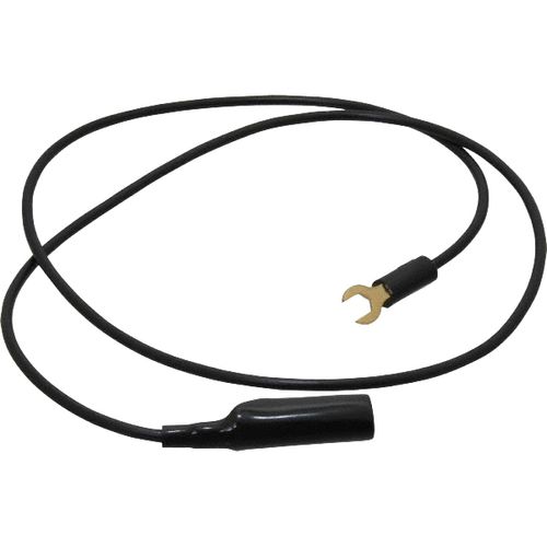 Main product image of 36" Black Insulated Alligator Clip to Spade Lug Patch Cord, 1960-36-0