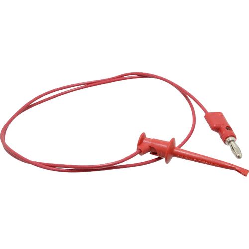 Main product image of 24" Red Minigrabber Test Clip to Stacking Banana Plug Lead, 3782-24-2