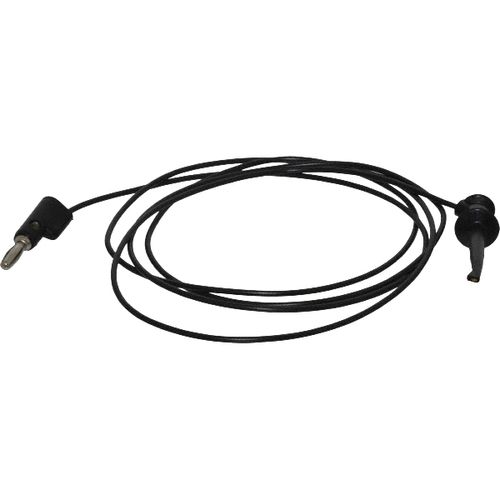 Main product image of 60" Black Minigrabber Test Clip to Stacking Banana Plug Lead, 3782-60-0