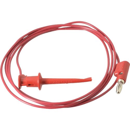 Main product image of 60" Red Minigrabber Test Clip to Stacking Banana Plug Lead, 3782-60-2