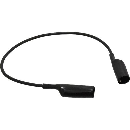 Main product image of 12" Black Alligator Clip-to-Clip Patch Cord, AL-B-12-0