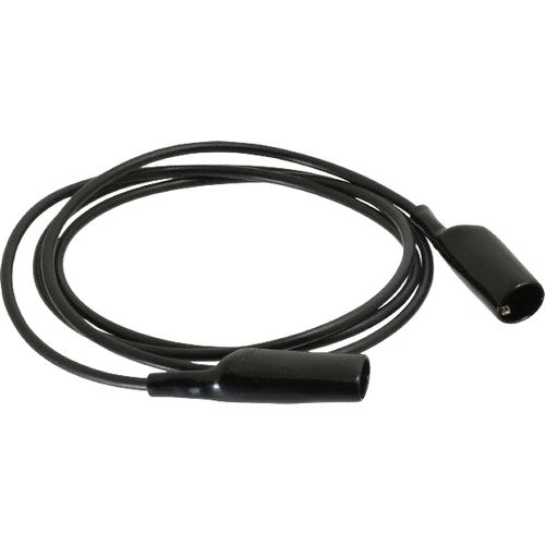 Main product image of 48" Black Alligator Clip-to-Clip Patch Cord, AL-B-48-0