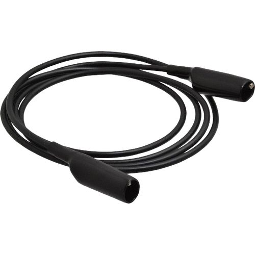 Main product image of 60" Black Alligator Clip-to-Clip Patch Cord, AL-B-60-0
