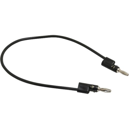 Main product image of 12" Black Stacking Banana Plug Patch Cord, B-12-0