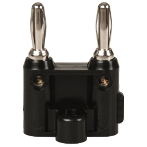 Main product image of Black Solderless Double Banana Plug, MDP-0