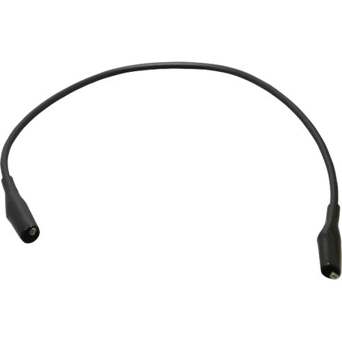 Main product image of 12" Black Minigrabber Clip to Stacking Banana Plug Lead, MG-B-12-0