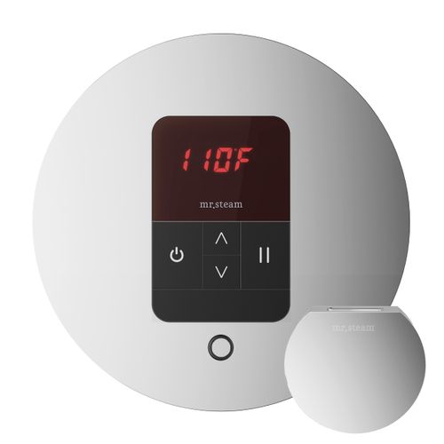 Main product image of Basic Butler Steam Shower Control Package with iTempo Control and Aroma Designer SteamHead in Round Polished Chrome