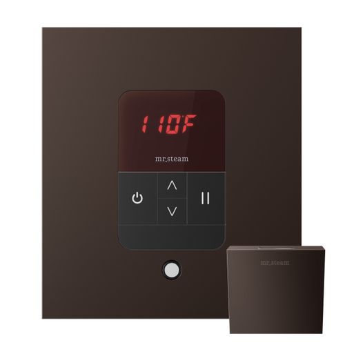 Main product image of iTempo Steam Shower Control and Aroma Designer SteamHead in Square Oil Rubbed Bronze