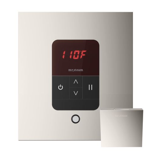 Main product image of iTempo Steam Shower Control and Aroma Designer SteamHead in Square Polished Nickel