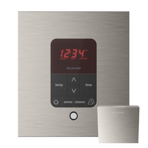 Main product image of Butler Steam Shower Control Package with iTempoPlus Control and Aroma Designer SteamHead in Square Brushed Nickel