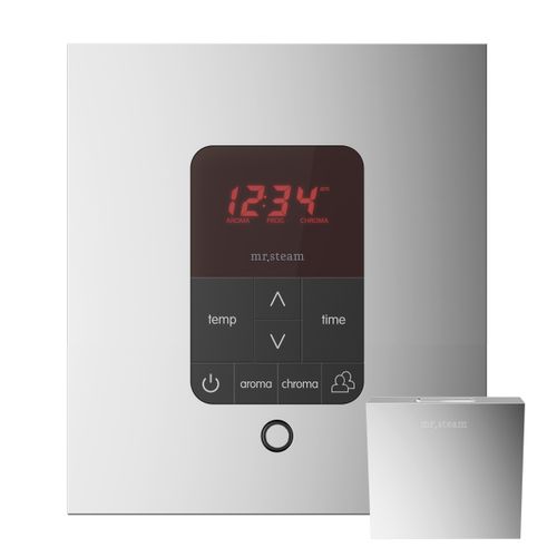 Main product image of Butler Steam Shower Control Package with iTempoPlus Control and Aroma Designer SteamHead in Square Polished Chrome