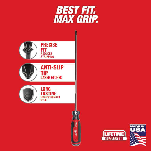 Main product image of #2 Phillips 10" Cushion Grip Screwdriver (Made in USA)