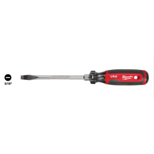 Main product image of 5/16" Slotted 6" Cushion Grip Screwdriver (Made in USA)