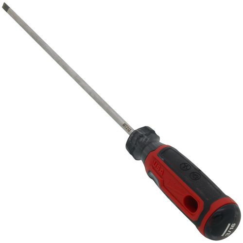 Main product image of 3/16" Cabinet 8" Cushion Grip Screwdriver (Made in USA)