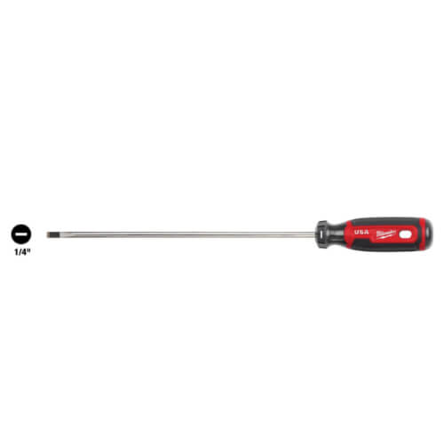 Main product image of 1/4" Cabinet 10" Cushion Grip Screwdriver (Made in USA)