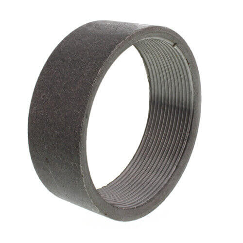 Main product image of 6" Black Merchant Half Coupling Taper Tapped