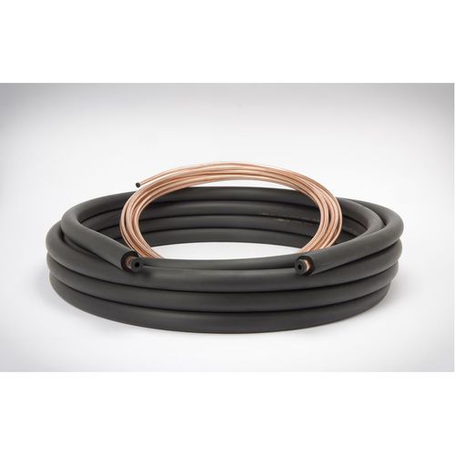 1/4" SL x 50', 1" Black Insulated Suction Line Only, Refrigerant Line Set
