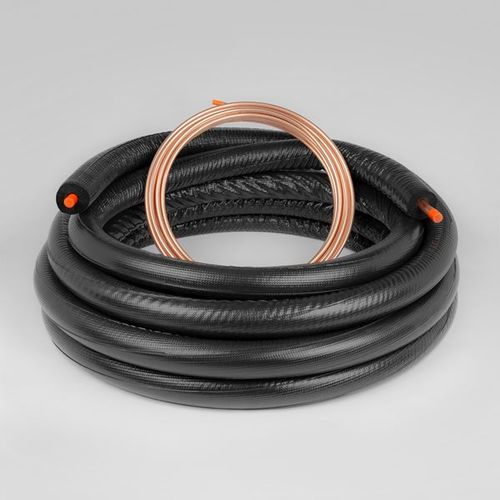 Main product image of 3/8" LL x 3/4" SL Standard Refrigerant Line Set, 3/4" Black Insulated Suction Line Only (50')
