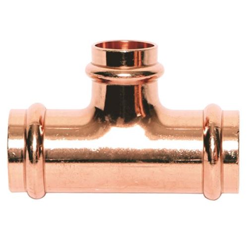 Main product image of 1-1/4" x 1" x 1-1/4" Copper Press Tee