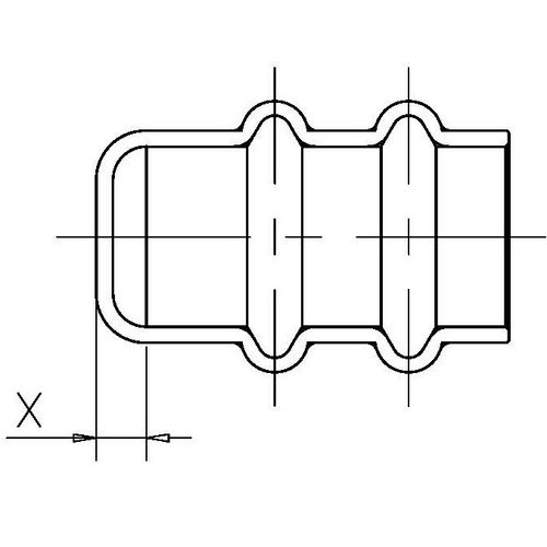 3/8" OD ACR Copper Press Cap