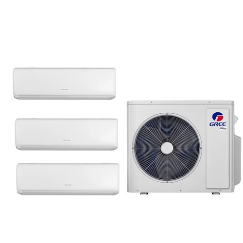 Main product image of 36,000 BTU, R-32, 21 SEER2 Livo Ductless Three Zone Heat Pump Package (9+12+24)