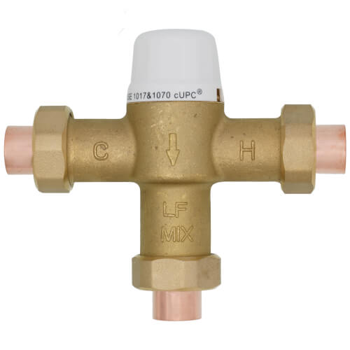 Main product image of 1/2" Union Sweat Mixing Valve, 80 to 120F (Lead Free)