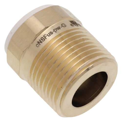 Main product image of 1/2" CTS x 3/4" NPT Speedfit Brass Male Connector (Low Lead)