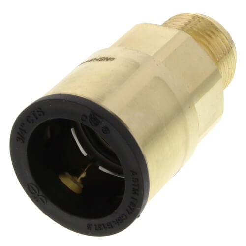 Main product image of 3/4" CTS x 1/2" NPT ProLock Brass Male Adapter