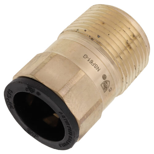 MWI012828LFE John Guest MWI012828LFE 3/4" CTS x 1" NPT ProLock