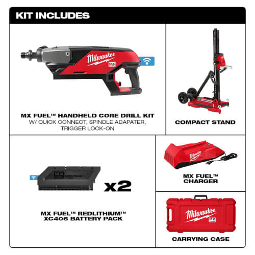 Main product image of MX Fuel Handheld Core Drill Kit w/ Stand