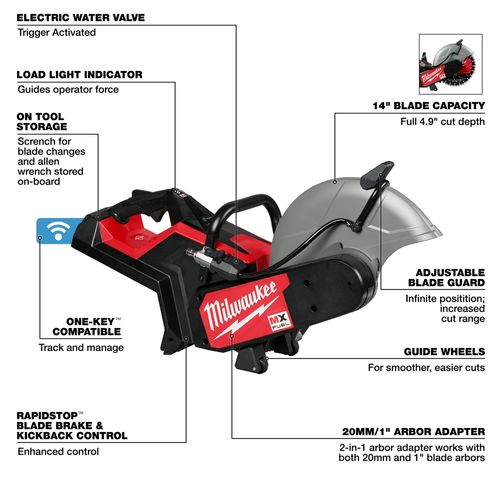 Main product image of MX FUEL 14" Cut-Off Saw w/ RAPIDSTOP Brake (Tool Only)
