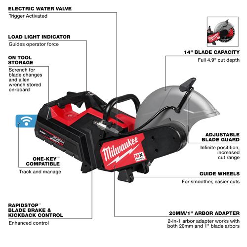 Main product image of MX FUEL 14" Cut-Off Saw w/ RAPIDSTOP Brake Kit