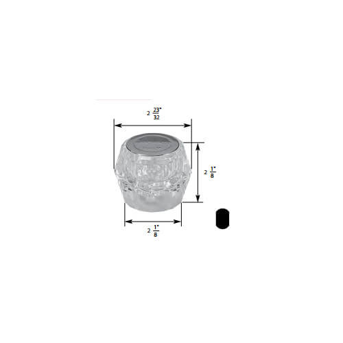 Main product image of Mixet Deluxe Round Volume Tub/Shower Handle