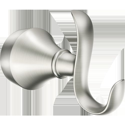 Main product image of Hamden Spot Resist Brushed Nickel Double Towel Robe Hook