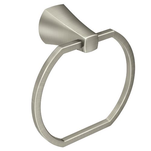 Main product image of Lindor Spot Resist Brushed Nickel Towel Ring, MY8786BN